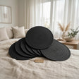 Embossed PU Leather Round Placemats Kitchen & Dining Placemats