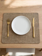Linen Look Wipeable Placemats 45x30cm Set of 6 Kitchen & Dining Placemats