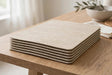 Linen Look Wipeable Placemats 45x30cm Set of 6 Kitchen & Dining Placemats