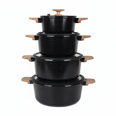 MGC Crocodile Ceramic Non-Stick Pot Set 9pc Kitchenware Cookware Sets
