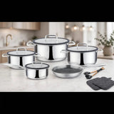 Triple-Layer S/S Cookware Set 8pcs Kitchen & Dining Cookware Sets