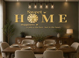 Gold Acrylic DIY Wall Clock Home Decor Wall Clocks