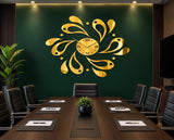 Gold Acrylic DIY Wall Clock Home Decor Wall Clocks