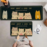 2PCS Anti-Slip Rubber Kitchen Mat Set Kitchen & Dining Rugs