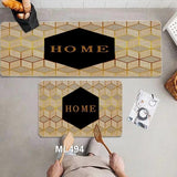 2PCS Anti-Slip Rubber Kitchen Mat Set Kitchen & Dining Rugs