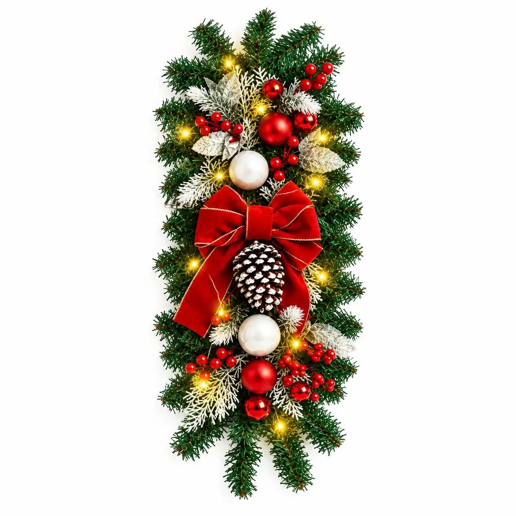60cm Christmas LED Swag Wreath Christmas Wreaths Wreaths