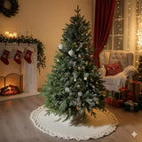 120cm Knitted Christmas Tree Skirt Christmas Tree Skirts Christmas Tree Skirts