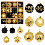 36-Piece Assorted Christmas Ball Ornaments Christmas Tree Ornaments Holiday Ornaments