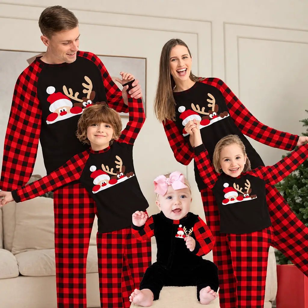 Kids Poly-Cotton Christmas Pyjama Set Kids Pyjama Sets Pajamas