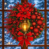 35cm Christmas Wreath With Lamp Christmas Wreaths Wreaths