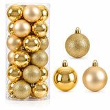 8cm Christmas Ball Ornaments Set Of 24 Christmas Tree Ornaments Holiday Ornaments