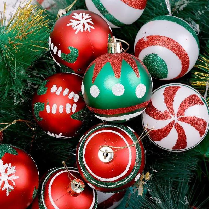 6cm Christmas Ball Ornaments Set Of 6 Christmas Tree Ornaments Holiday Ornaments