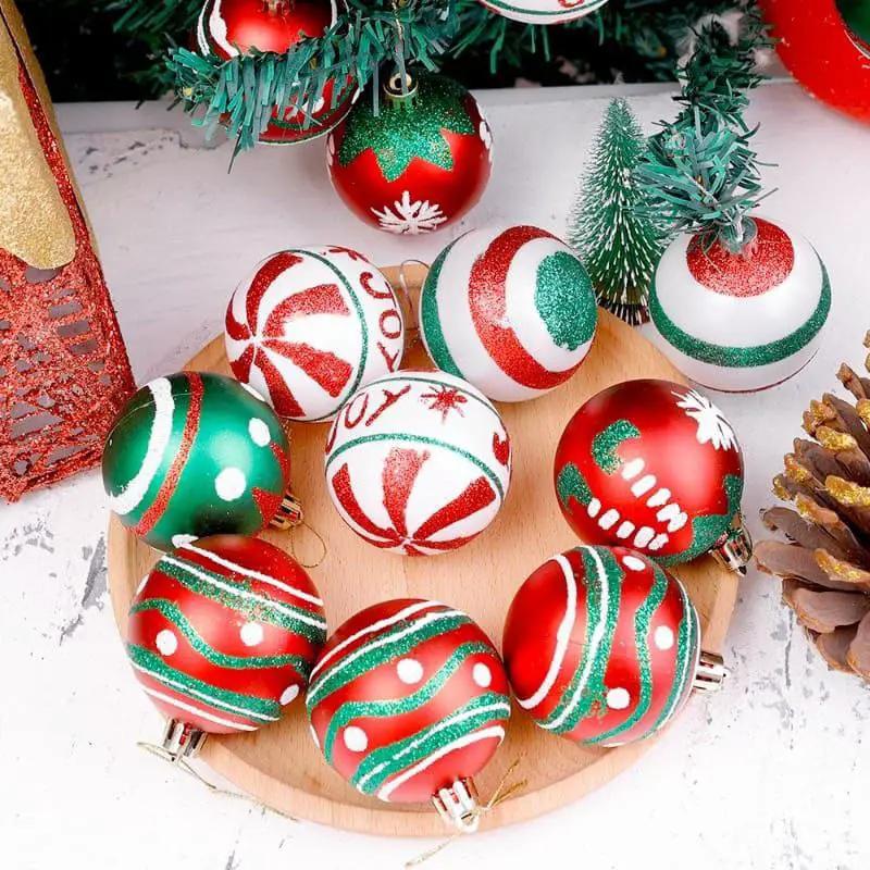 6cm Christmas Ball Ornaments Set Of 6 Christmas Tree Ornaments Holiday Ornaments