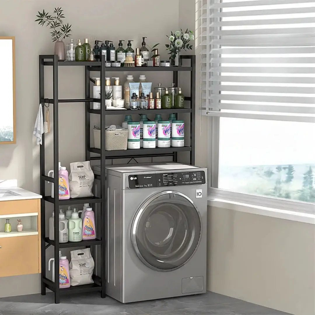 Rust-Resistant Washing Machine Storage Rack Laundry Storage Racks Laundry Hampers