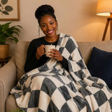 200 × 230cm Textured Fleece Blanket Fleece Blanket Throw Blankets