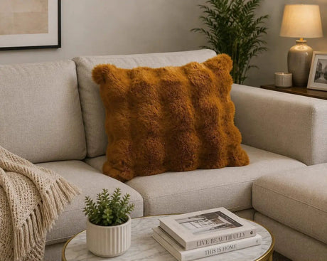 45cm Faux Rabbit Fur Cushion Cover Cushion Cover Chair & Sofa Cushion Covers