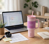 40oz Insulated Tumbler With Handle And Straw Insulated Tumbler Tumblers