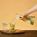 7-Piece Ribbed Carafe And Glass Set Carafe And Glass Set Drinkware Sets