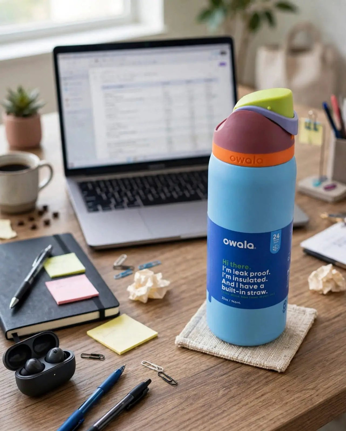 Water Bottle With Built-In Straw Water Bottle Water Bottles