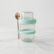 4-Piece Glass Oat Jar Set Oat Jar Set Food Storage Containers