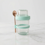 4-Piece Glass Oat Jar Set Oat Jar Set Food Storage Containers
