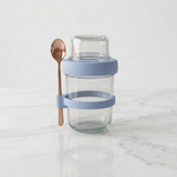 4-Piece Glass Oat Jar Set Oat Jar Set Food Storage Containers