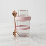 4-Piece Glass Oat Jar Set Oat Jar Set Food Storage Containers