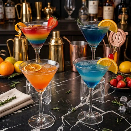 250ml Martini Cocktail Glasses Martini Glass Set Martini Glasses