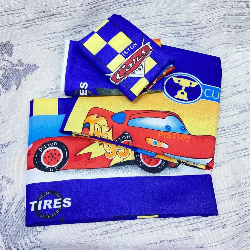 4x6 Cartoon Kids Bedsheet Set 4-Piece Bedsheet Set Bed Sheets