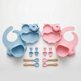 Owl Silicone Baby Feeding Set 6-Piece Baby Feeding Set Feeding Essentials