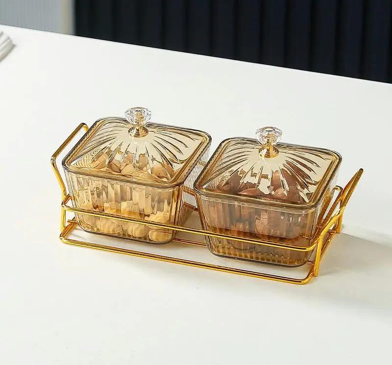 Amber Acrylic Seasoning Jar Set 2-Piece Seasoning Jar Set Food Storage Containers