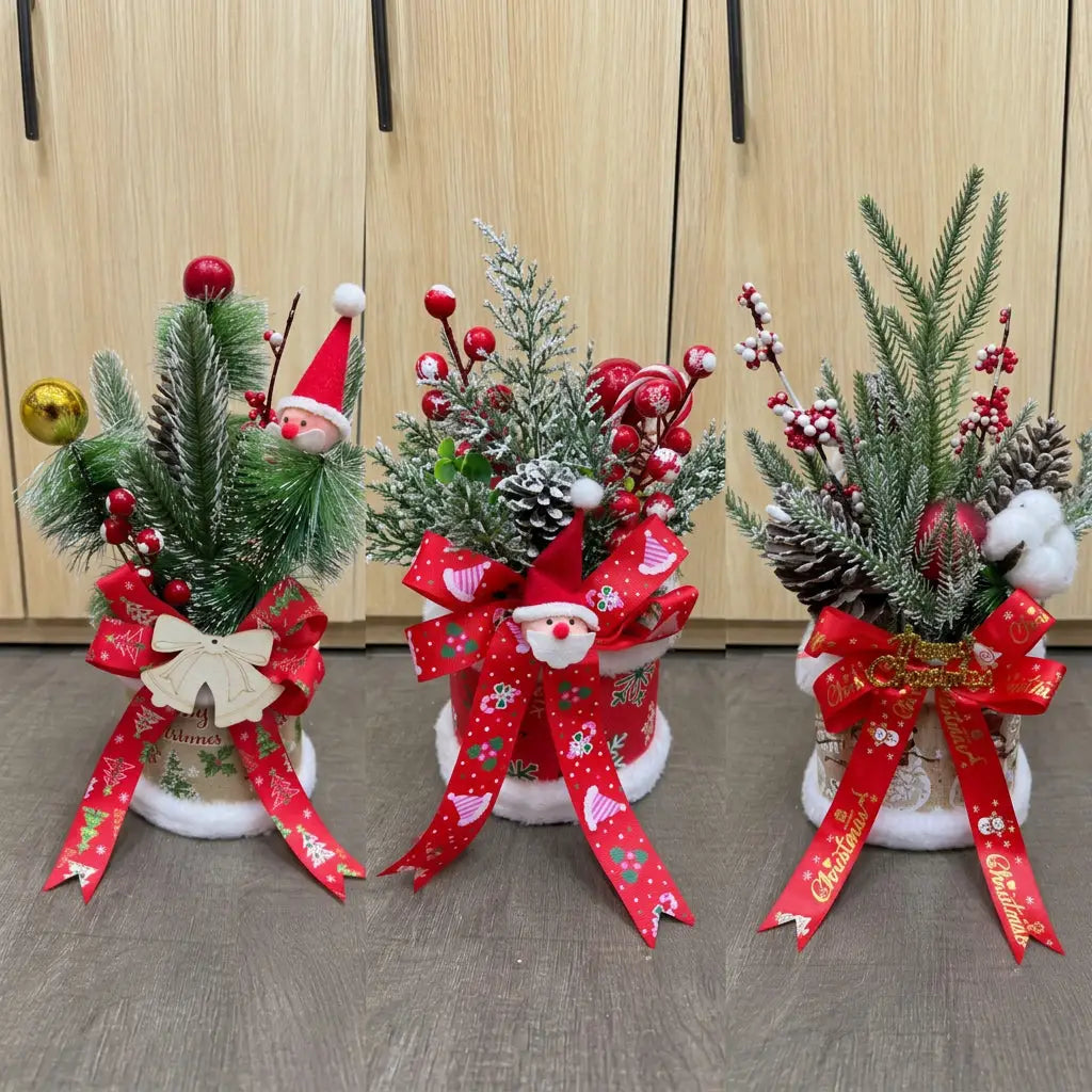 Small Santa Christmas Centrepiece Christmas Centrepiece Seasonal & Holiday Decorations