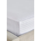 White Striped Fitted Bedsheets | Size 6 by 7 | Soft & Durable High Quality Bedding