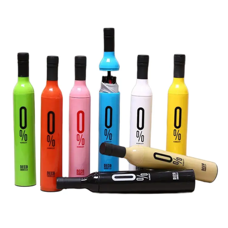 Wine Bottle Design Umbrella