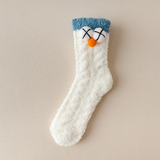 Winter Cute Fluffy Coral Fleece Sleeping Socks for Women – 2pairs