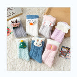 Winter Cute Fluffy Coral Fleece Sleeping Socks for Women – 2pairs