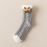 Winter Cute Fluffy Coral Fleece Sleeping Socks for Women – 2pairs