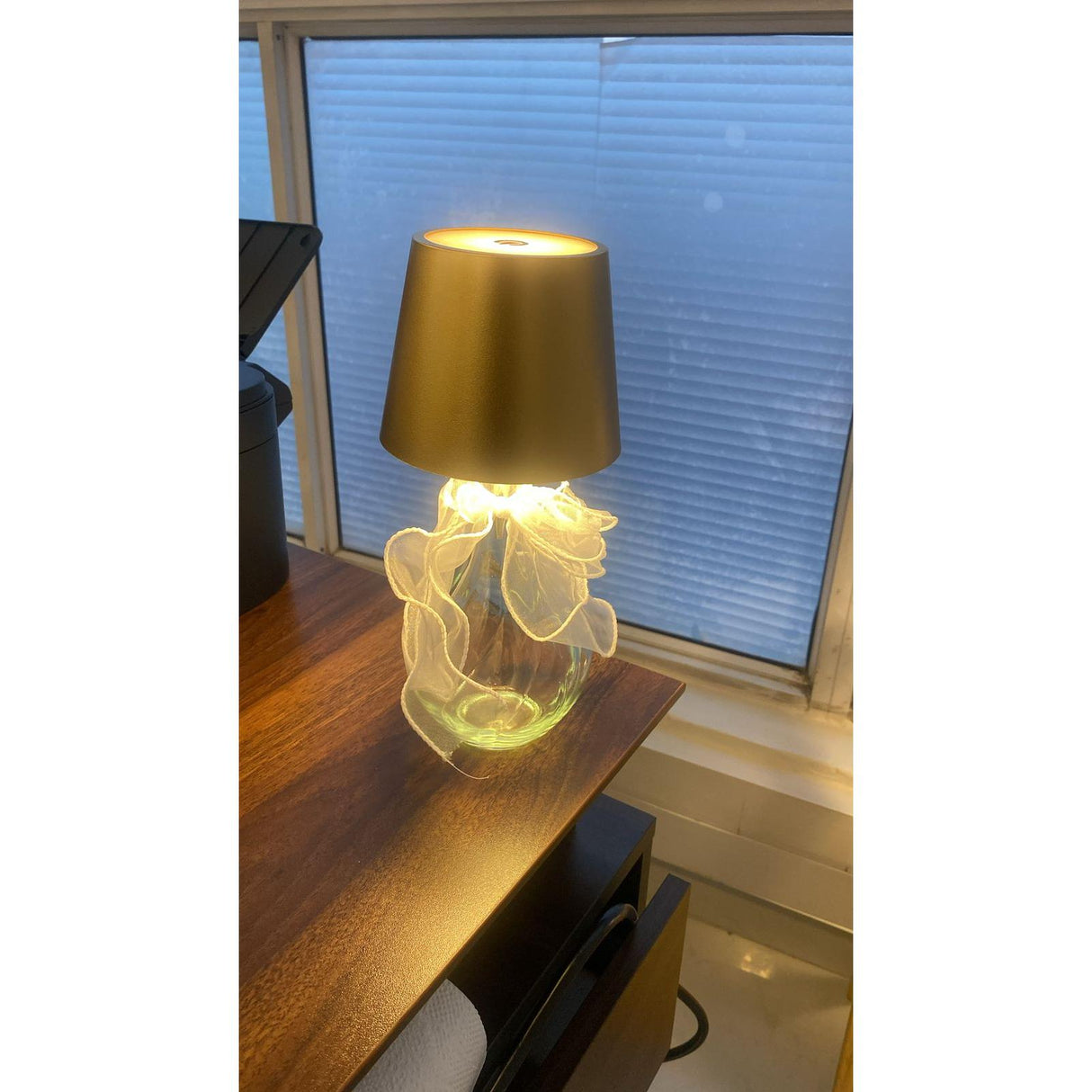 Wireless LED Bottle Lamp with Ribbon USB Rechargeable with 3 Lighting Modes