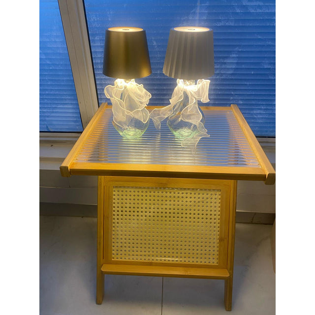 Wireless LED Bottle Lamp with Ribbon USB Rechargeable with 3 Lighting Modes