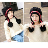 Women's Fleece-Lined and Thickened Knit Pullover Hat Outdoor Windproof Warm Style Headwear- Furaha Finds Kenya