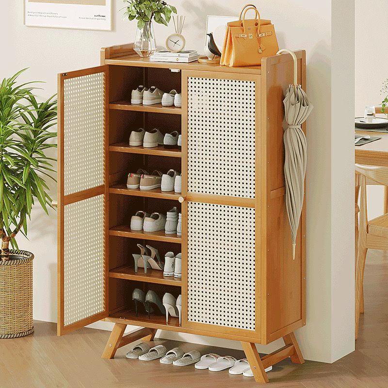 Wooden Bamboo Shoe Rack Storage Cabinet Stylish & Eco Friendly Organizer Shoe rack Shoe Racks