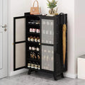Wooden Bamboo Shoe Rack Storage Cabinet Stylish & Eco Friendly Organizer Shoe rack Shoe Racks