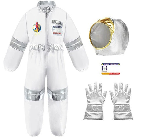 Professional Children’s Astronaut Costume – Full Spaceman Cosplay Suit for Career Day and Role Play
