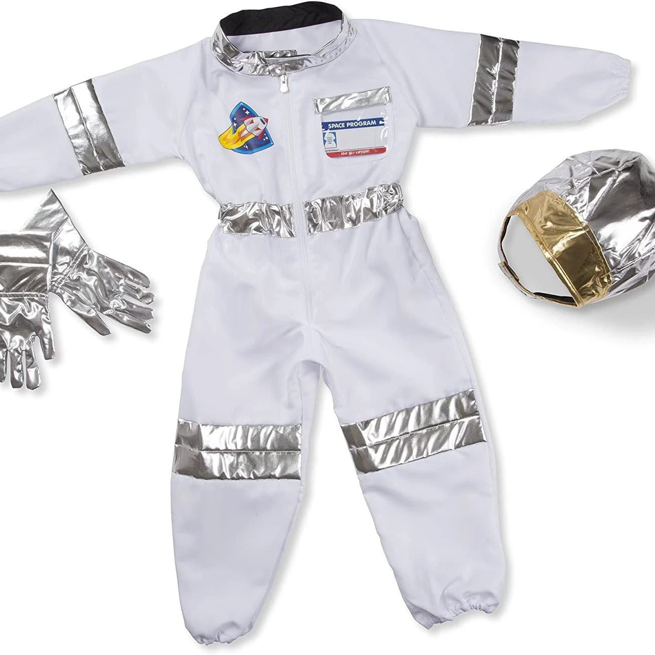 Professional Children’s Astronaut Costume – Full Spaceman Cosplay Suit for Career Day and Role Play Kids essential Costume Sets