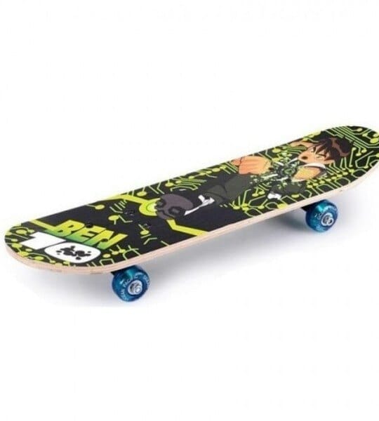 Skateboard with Rubber Wheels - Durable Outdoor Skating