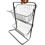 Multipurpose 2 Tier Organizer Storage Rack | Compact Space Saving Storage Solution