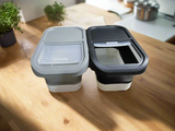 Collapsible Cereal Storage Container 14L Capacity, Space Saving Design, Available in Black- Furaha Finds Kenya