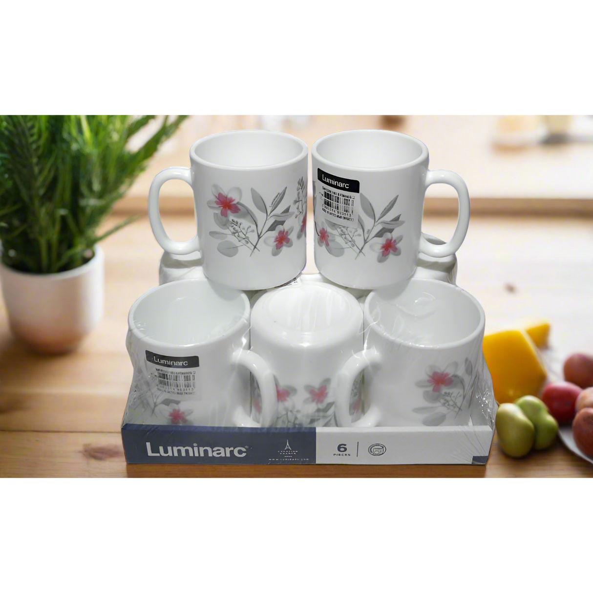 Luminarc Deco Mug Stylish Glass Mug for Hot & Cold Beverages- Furaha Finds Kenya