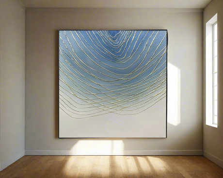 Furaha Finds High quality Canvas Minimalist Wall Art with Wooden Frame 80x80 cm modern home décor painting for living rooms, bedrooms, and offices.
