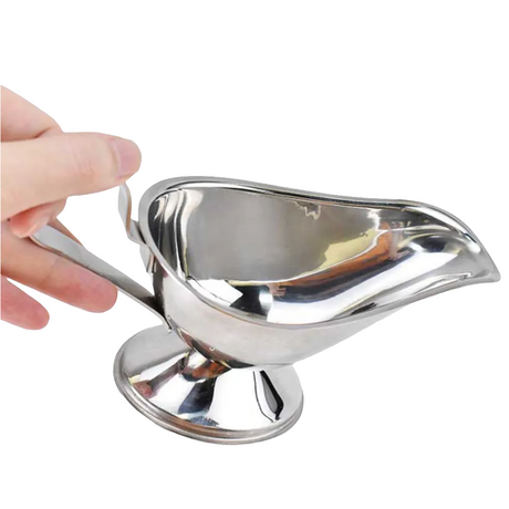 Sunnex Gravy Boat 460ml Stainless Steel Server for Sauces and Gravies- Furaha Finds Kenya